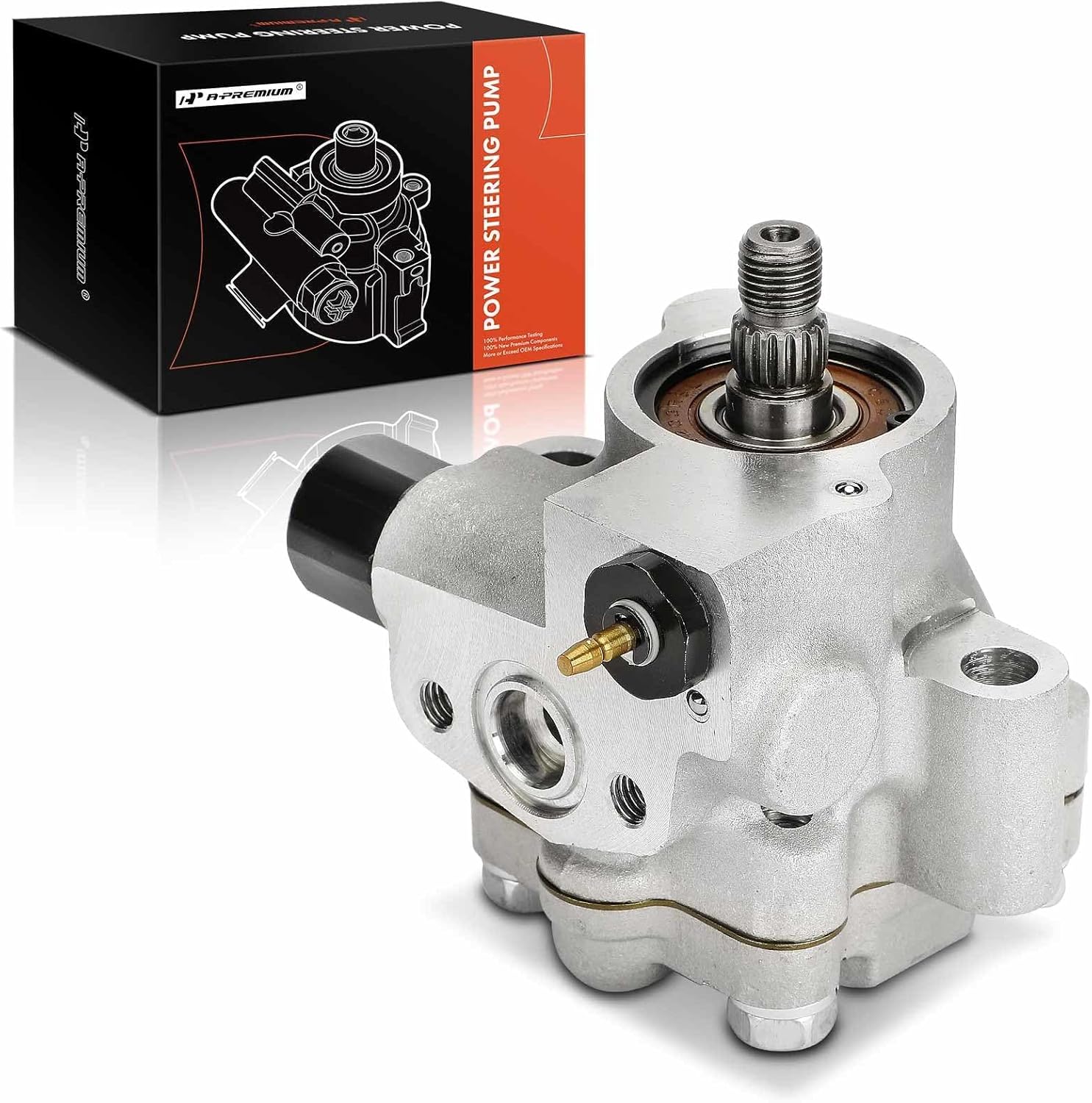 A-Premium Power Steering Pump Compatible with Kia Optima 2001-2006, Magentis 2001-2006, Hyundai Sonata 2002-2005, 2.5L 2.7L, Replace # 57100-26100