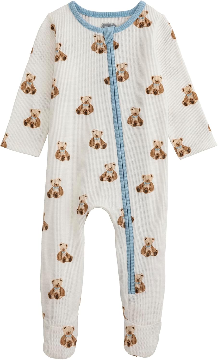 Mud Pie baby-boys Mud Pie Baby Teddy Bear Print Sleeper