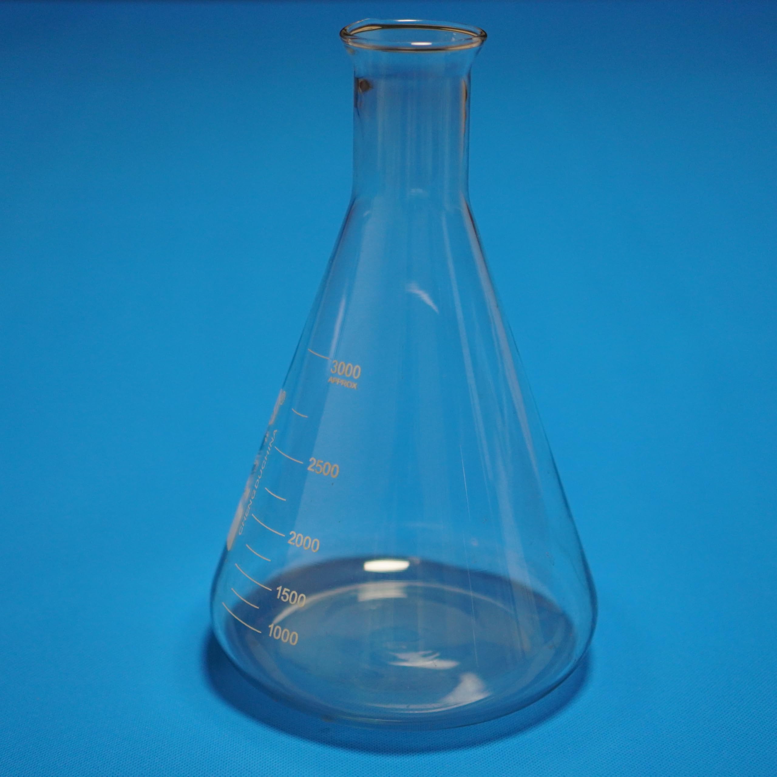 1 szt. kolba stożkowa Erlenmeyera ze szkła borokrzemianowego o grubych ściankach – trwały sprzęt laboratoryjny do mieszania, podgrzewania i przechowywania(300ml)