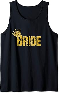 BRIDE, vintage bold. Pairs w/ GROOM and BRIDAL CREW/TEAM Tank Top