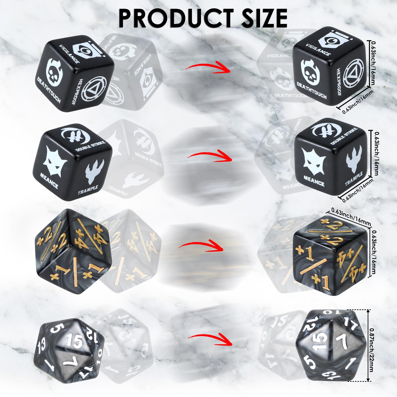 Amazon.co.jp: MTGダイス51個セット - Abilities キーワード