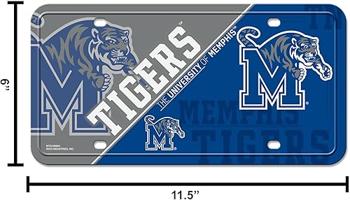 Miniatura 188 de NCAA etiqueta de metal para auto, negro