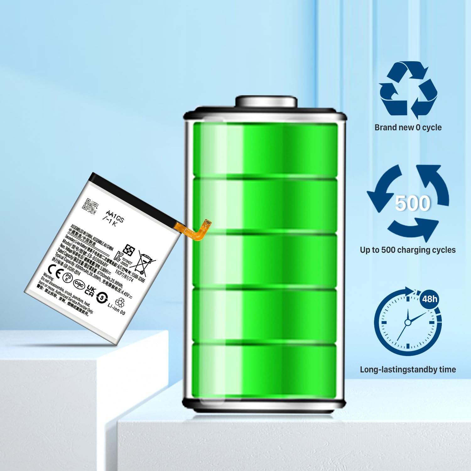 Amazon.com: SHENMZ Battery for Samsung Galaxy S22 Ultra, 6800mAh
