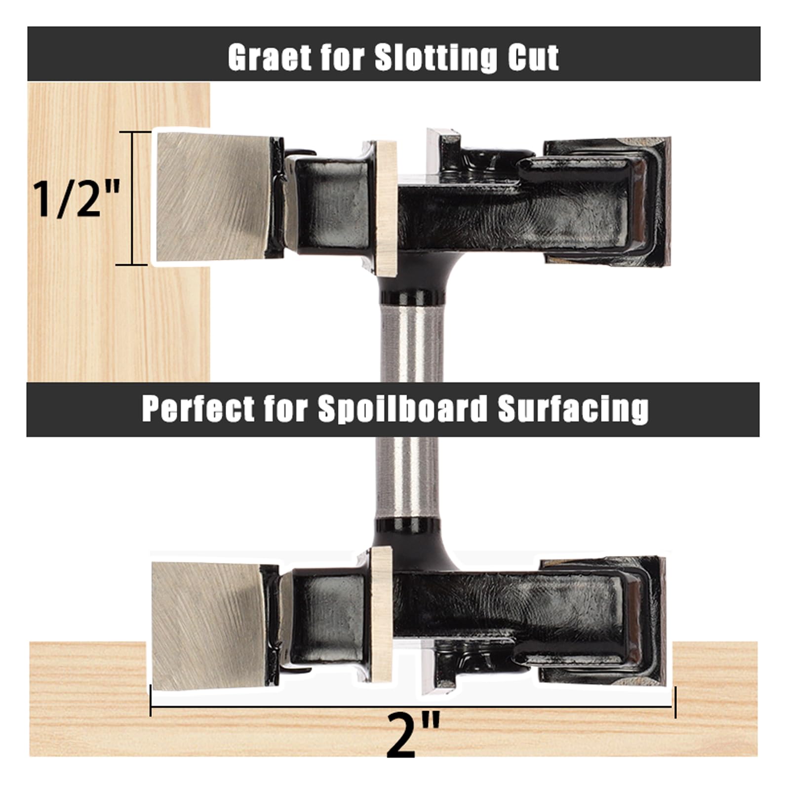 CNC Router Bit - Flatten Spoilboards & More -2 CNC Router Bit - Flatten Spoilboards & More -2