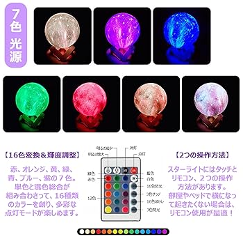 Amazon.co.jp : [YokohamaChildren] 月 間接照明 インテリア