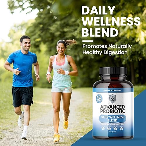 Miniatura 2 de Advanced Probiotic Daily Wellness Blend - Apoya la salud intestinal con ingredientes sin OMG, sin gluten - 30 cápsulas