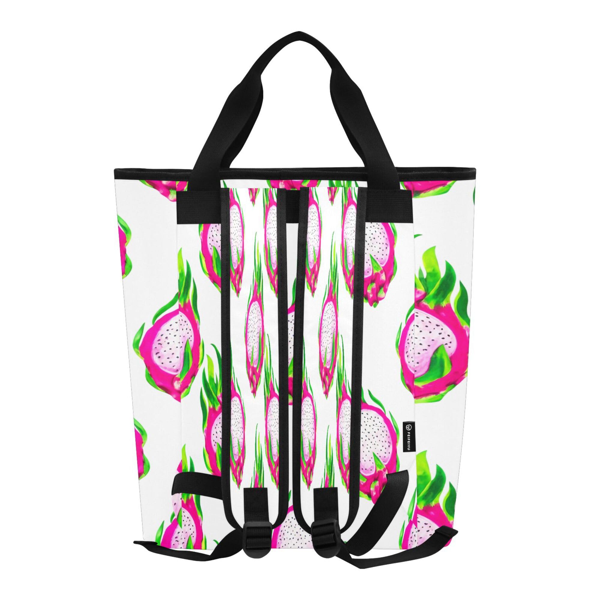 PYBUG Pitaya Reusable Insulated Backpack 36 Cans,Large Leakproof Portable Cooler Tote Organizer for Office Picnic Hiking Beach BBQ