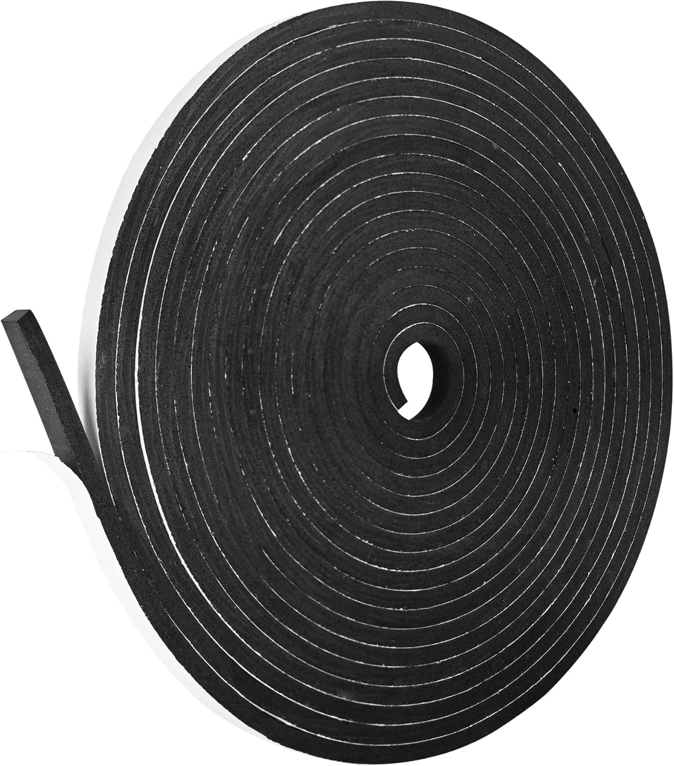 Kikerike Self Adhesive Foam Tape Weatherstrip 3/8In x 1/4In x 33Ft High Density Foam Insulation Strips Seal Weather Stripping with Strong Adhesive for Door and Window Sound Isolation Soundproofing