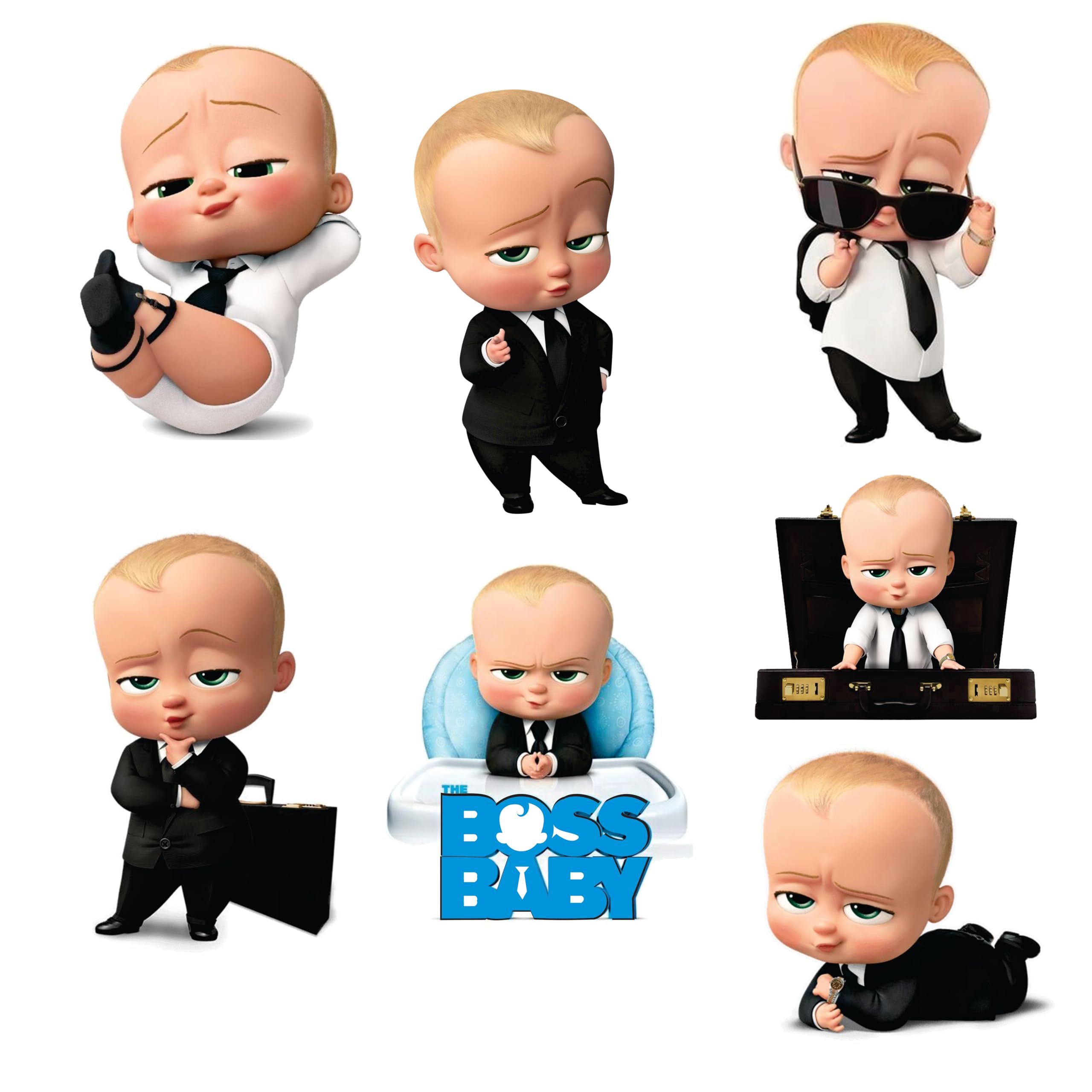 Creative Props Baby Boss Party Decorations, 7 PCS Cut-out Characters Set, Birthday Theme-image-18