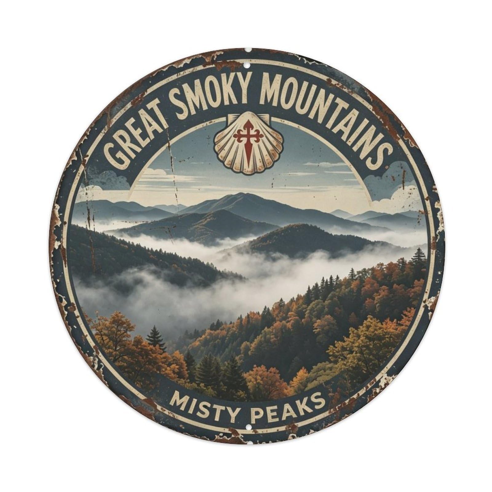 Great Smoky Mountains Metal Tin Sign Plaque
