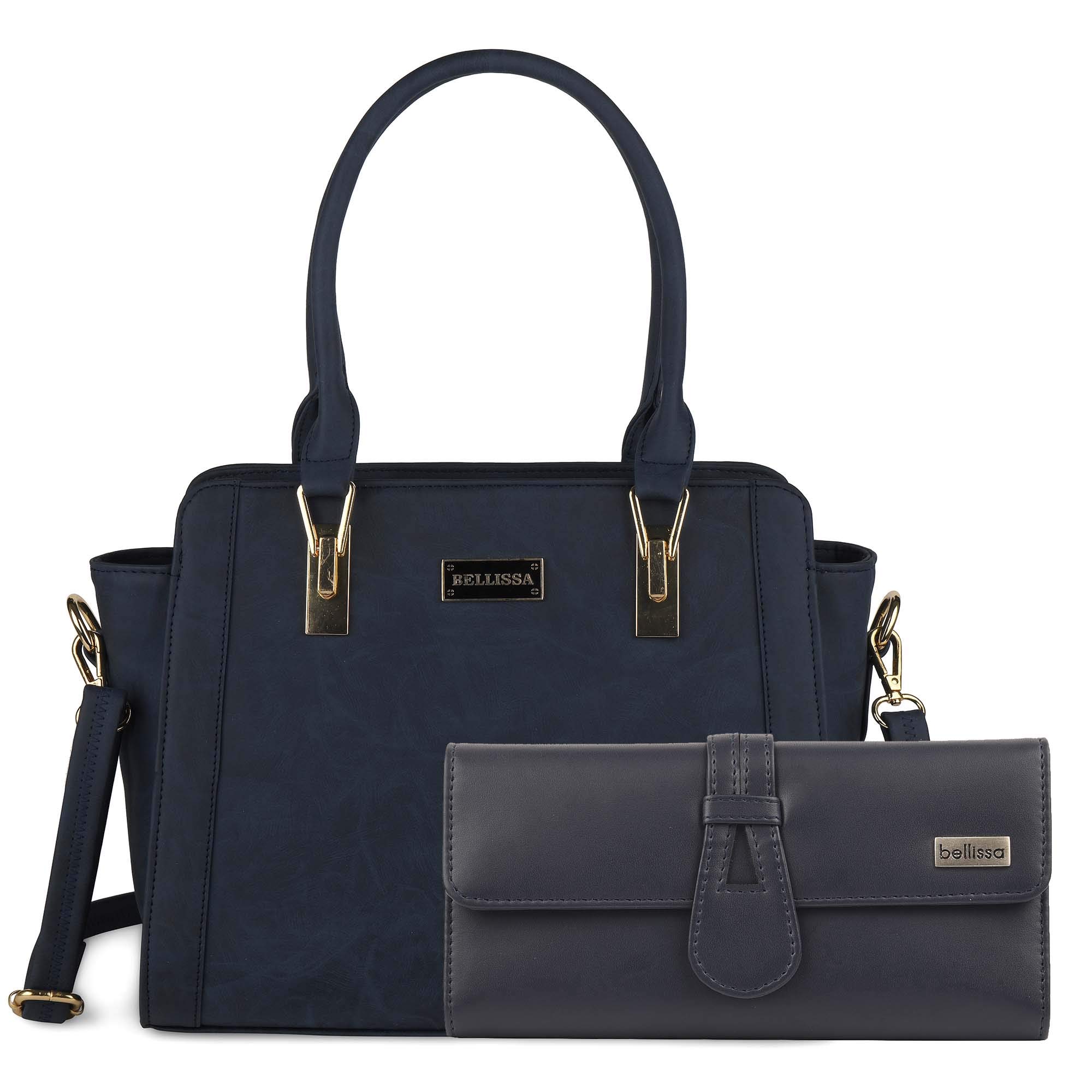 BELLISSA PU Leather Combo Handbag for Women (Blue) (B08GJLSC3L) Amazon Price History, Amazon Price Tracker
