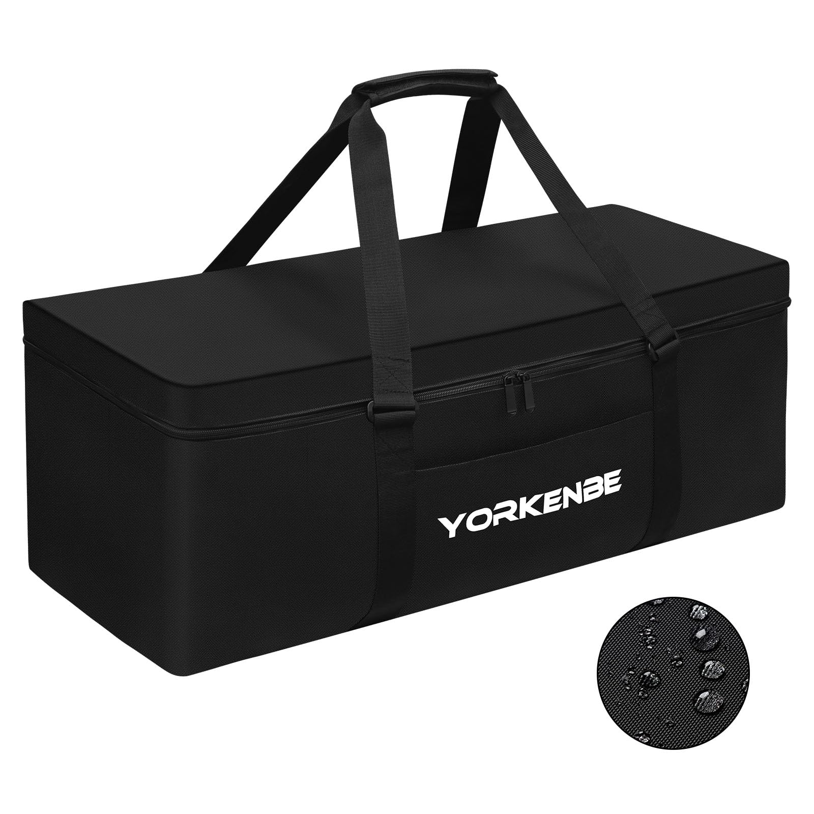 Yorkenbe Camping Tent Bag, 28x11 Inch Tent Storage Replacement, 1680D Heavy Duty Waterproof Zipper Travel Duffel Sports Equipment Bag, with Large Mouth and Padded Handles (1)