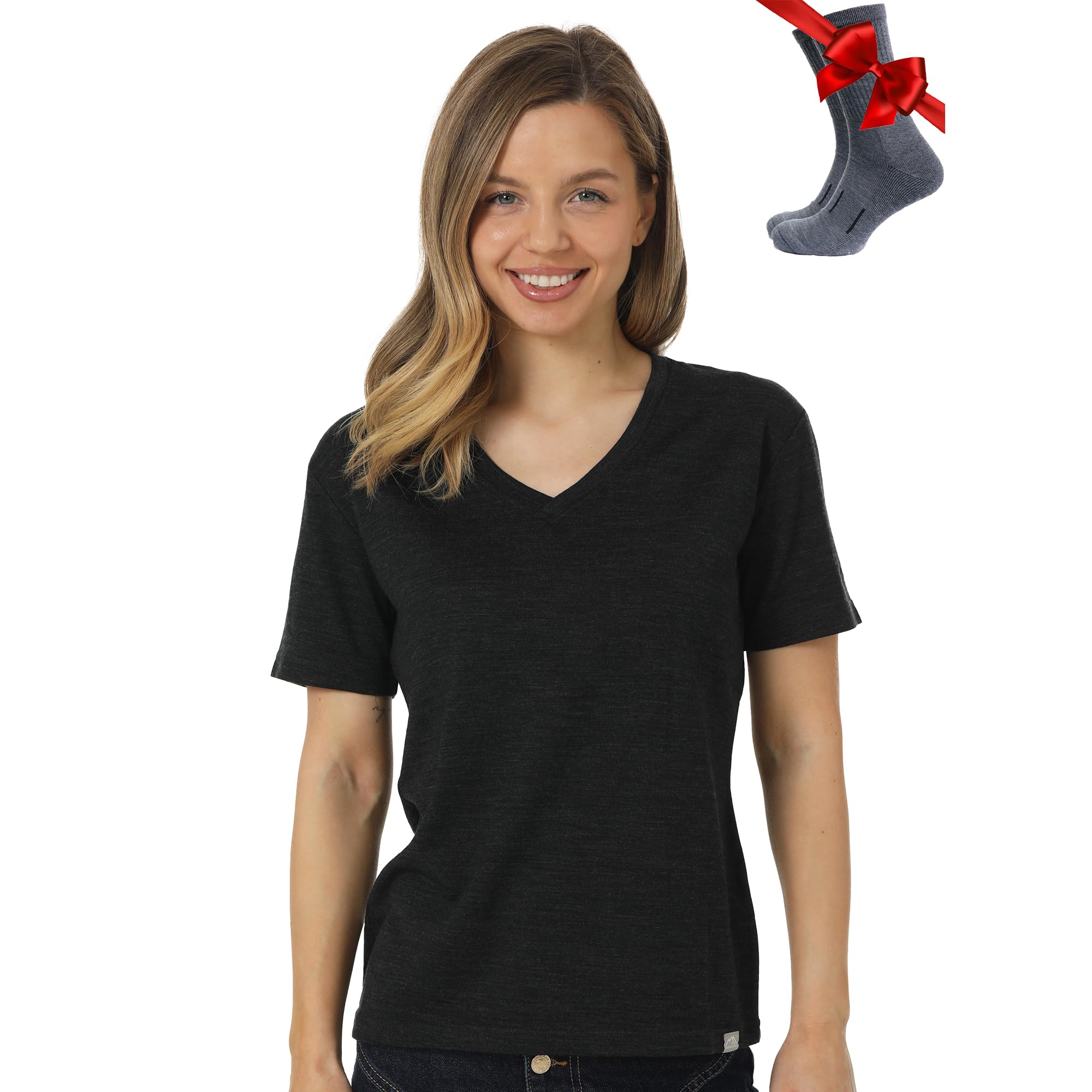 Merino.tech Merino Wool T Shirt Women - 100% Merino Wool