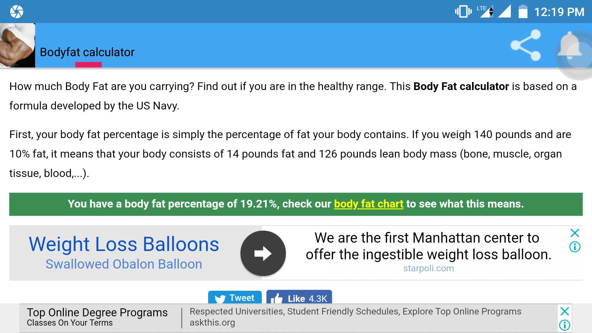 Body Fat for Android