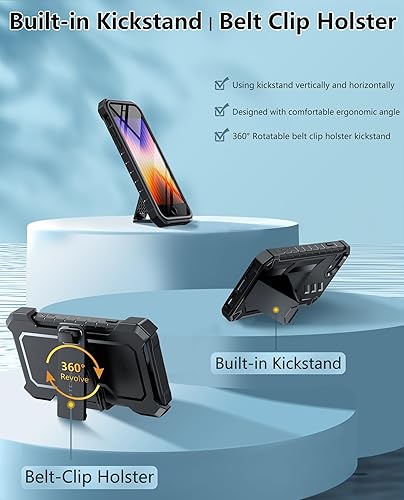 Miniatura 3 de FNTCASE Funda para iPhone SE de 32 generación para iPhone SE 20222020876S6 Funda de teléfono con protección contra caídas, resistente a prueba de