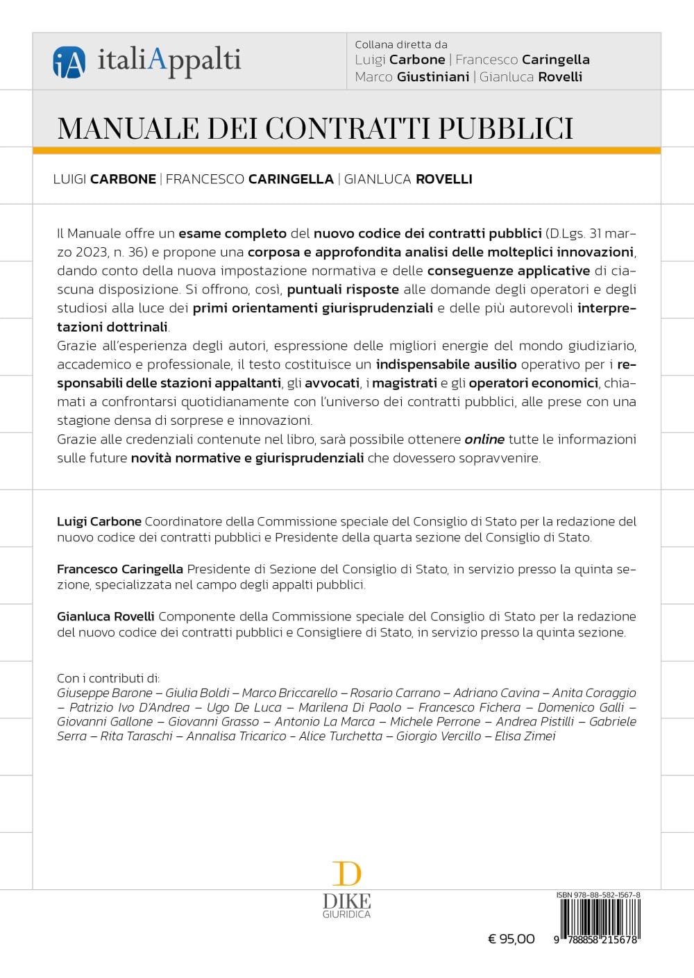 Manuale dei contratti pubblici. Con aggiornamento online