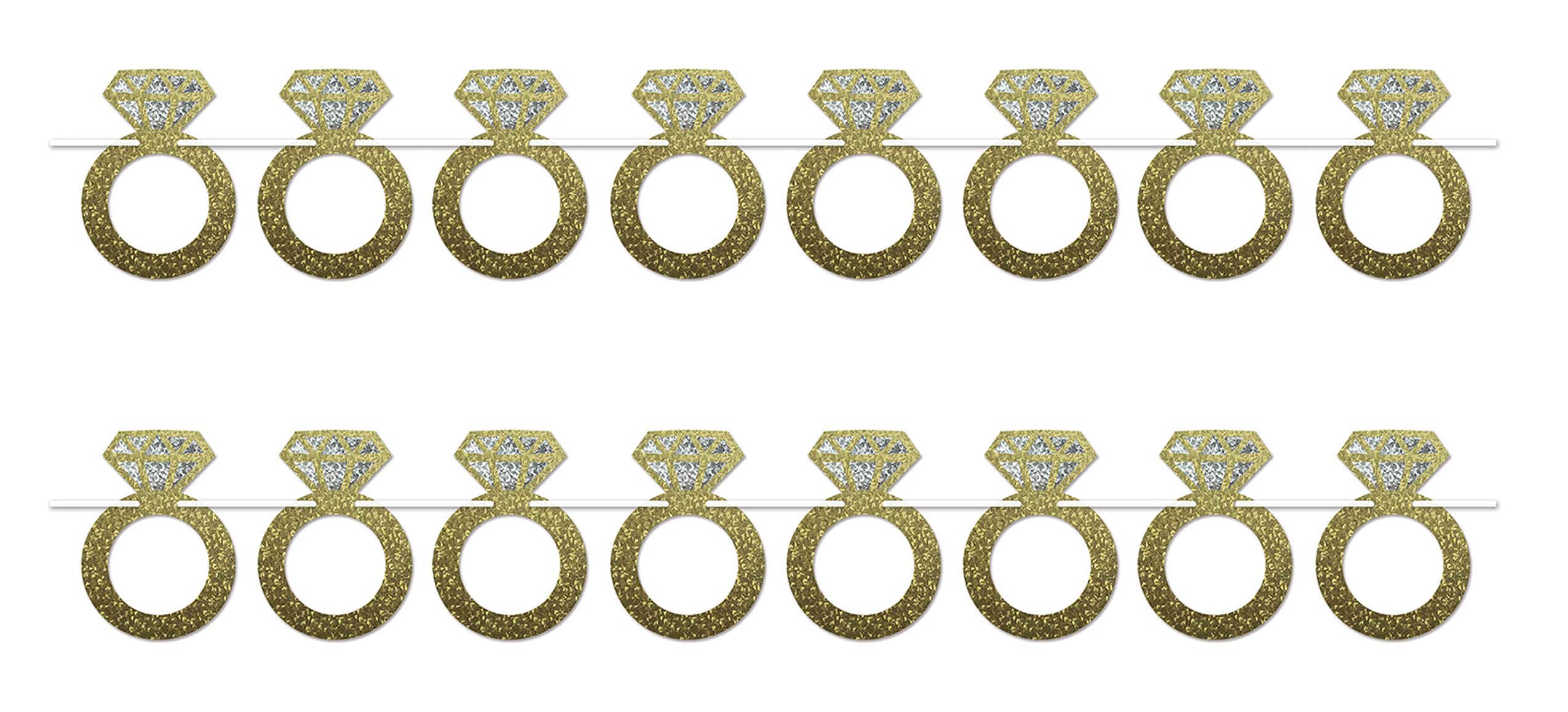 Anneaux diamants banderoles papier multicolore Beistle 54935 pour habiller un grand plafond vide