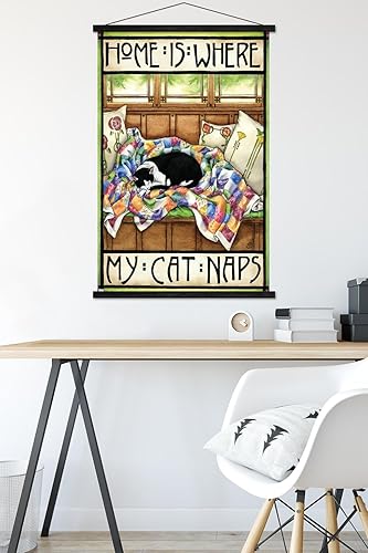 Miniatura 5 de Trends International Meredith Dillman - Home Is Where My Cat Naps Wall Poster, 22.37" x 34.00", Premium Print and Black Hanger Bundle