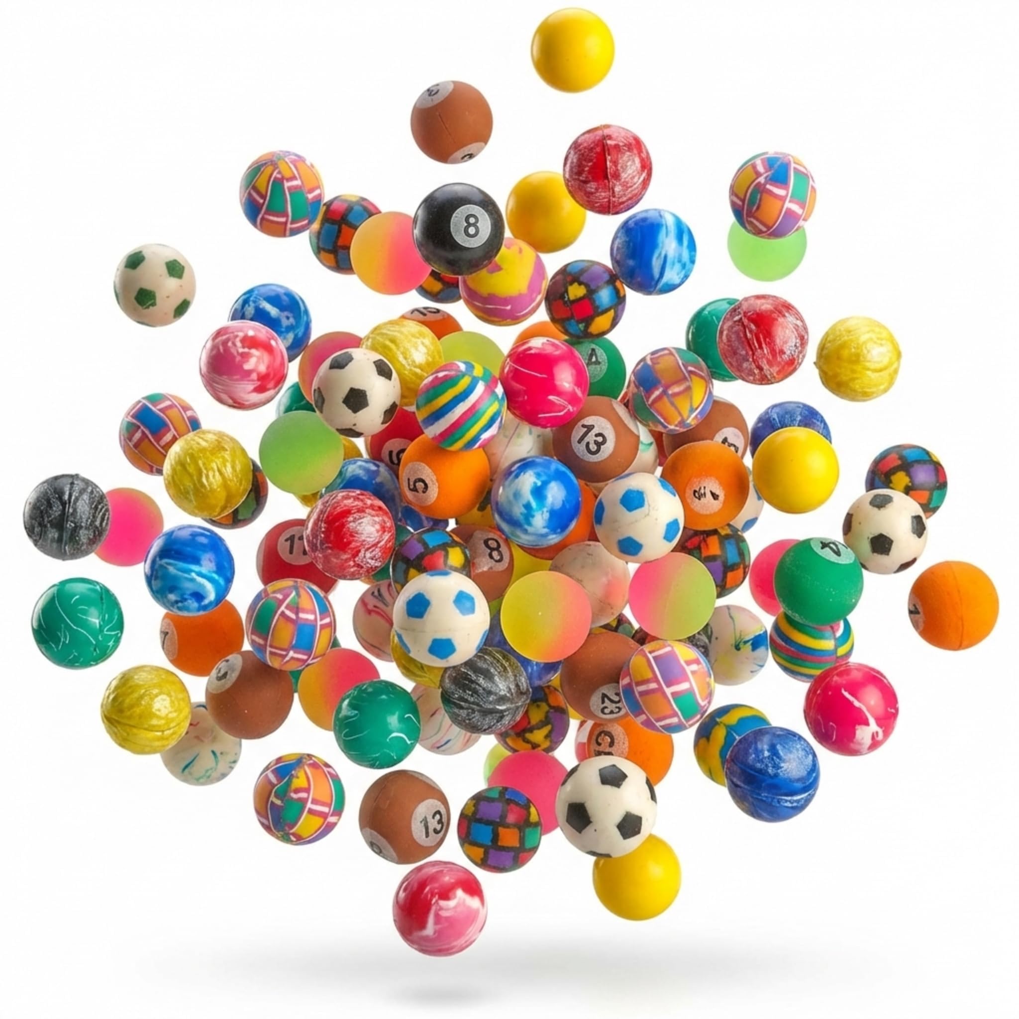 Amazon.com: Bedwina 250-Pack Bouncy Balls in Bulk - (1inch/27mm