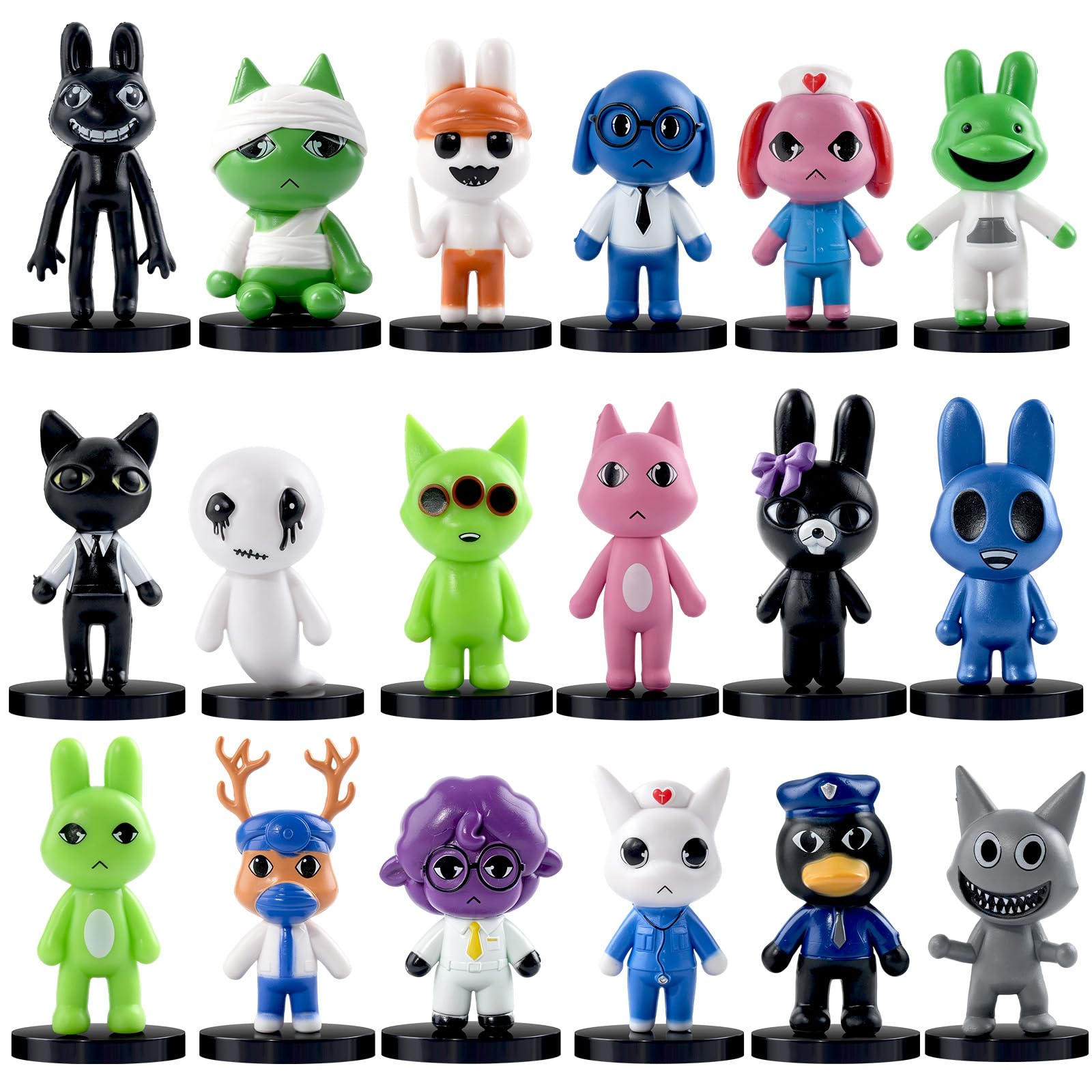 18PCS Animal Hospital Action Figures Set, Creative Animals Figure Character