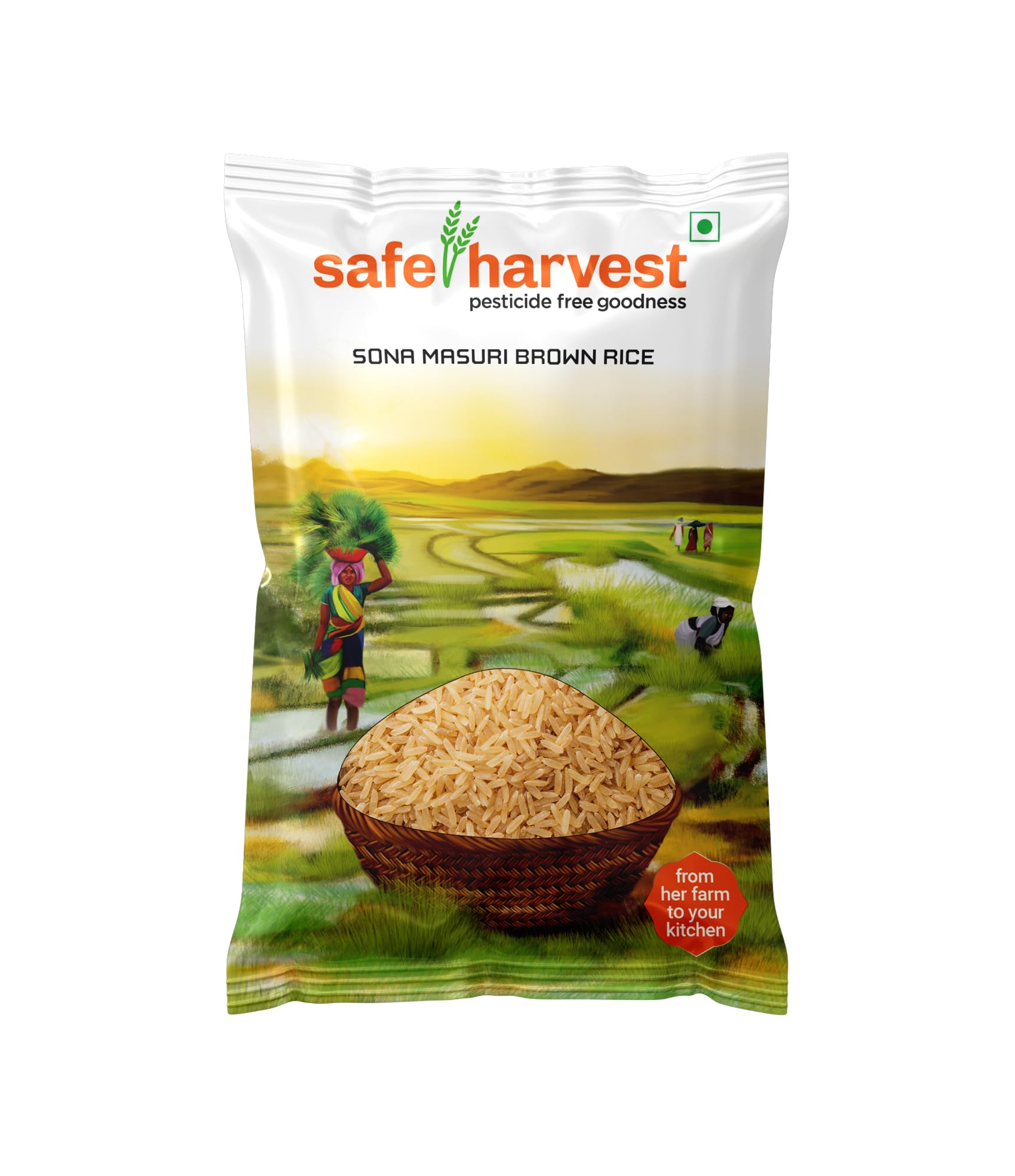 Safe Harvest Pesticide Free Sona Masuri Unpolished Brown Rice 5kg (B0B71ZPJPW) Amazon Price History, Amazon Price Tracker
