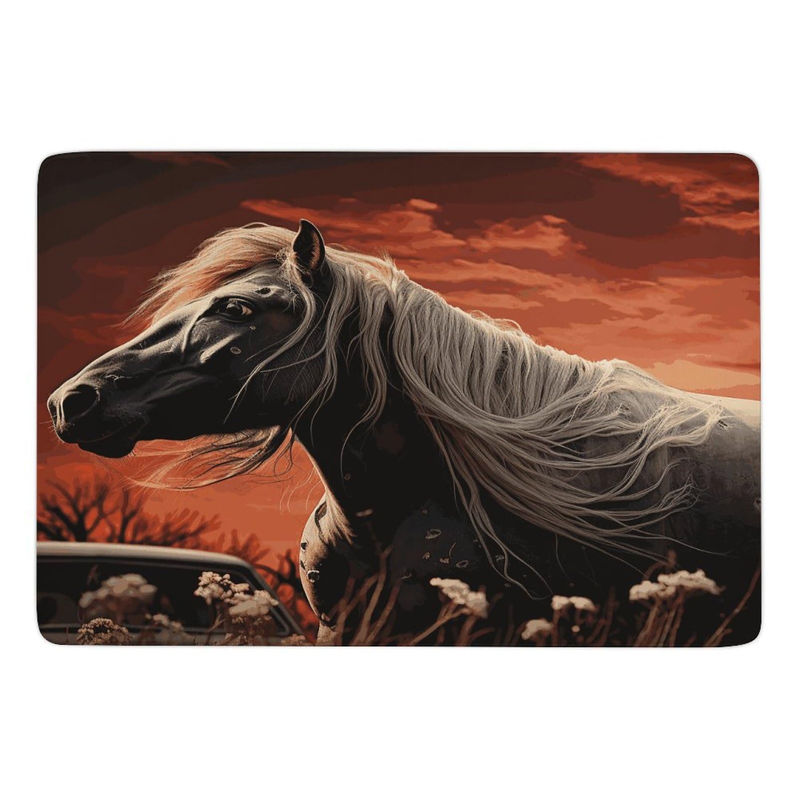 Tapis de bain antidérapant Mustang super absorbant pour douche moderne
