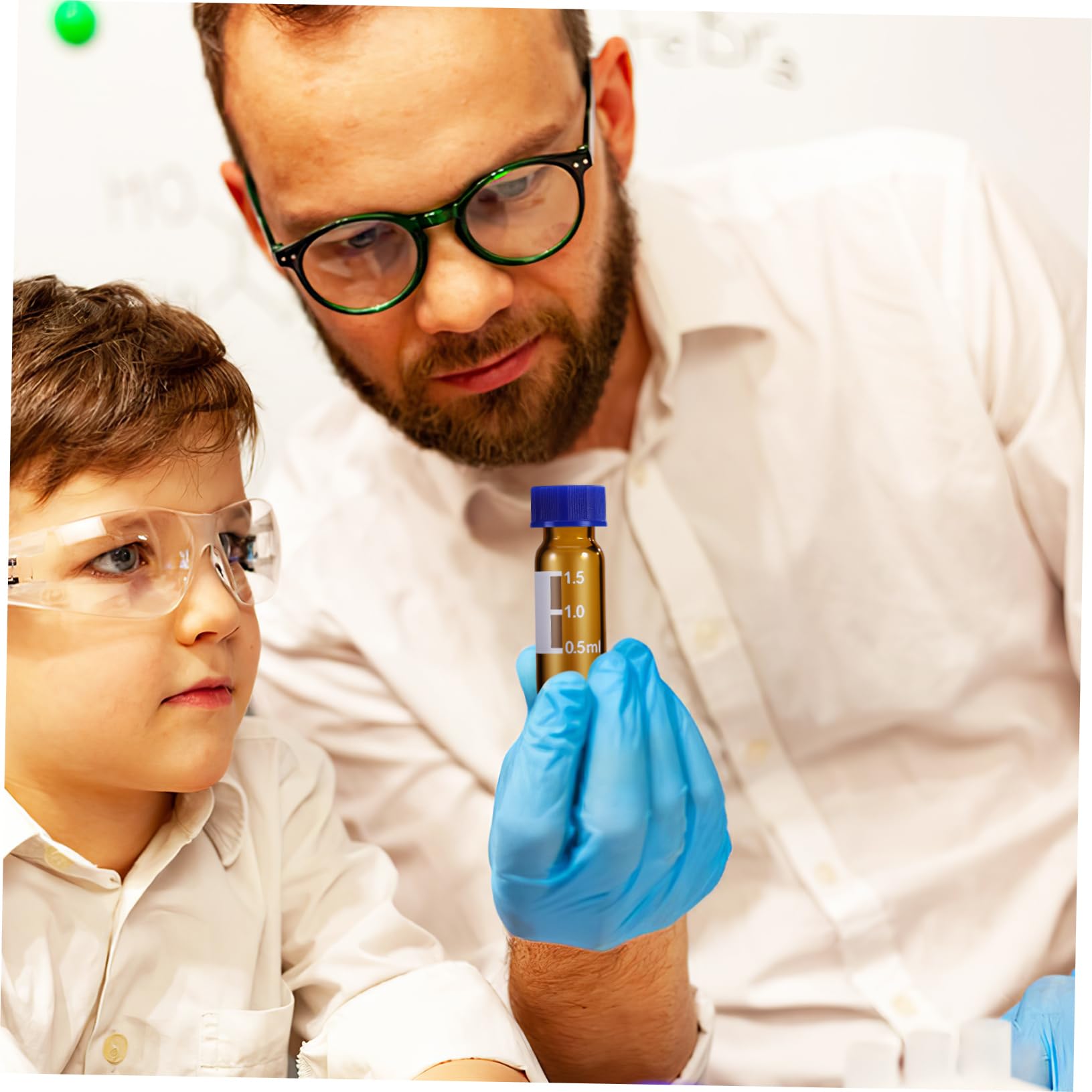 ULTECHNOVO 400piezas Frascos De Vidrio Tapa Pequeños Para Muestreo Con Diseño Graduado y Sellado Seguro Para Almacenamiento De Muestras Laboratorio
