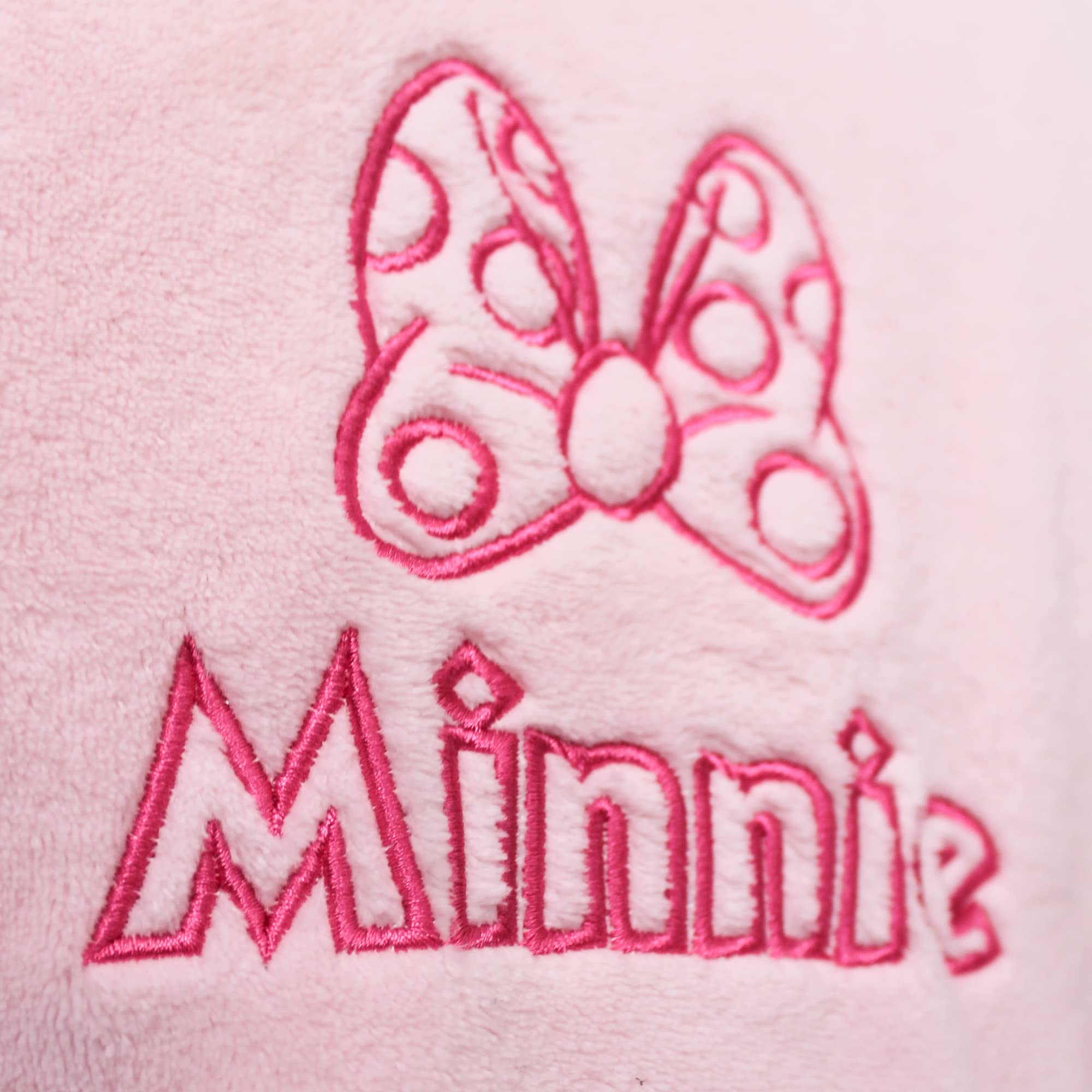 Disney Home Minnie - Vestido de dormitorio para niña de 6 a 8 años | Oeko-tex | Albornoz infantil de lana suave | Rosa