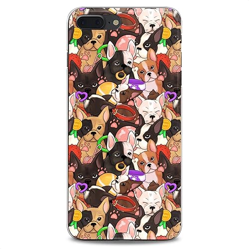 Miniatura 8 de Cavka Funda de TPU compatible con iPhone 14 Pro Max 13 12 Mini 11 Xs X 8 Plus Xr 7 SE diseño flexible transparente impresión de silicona suave