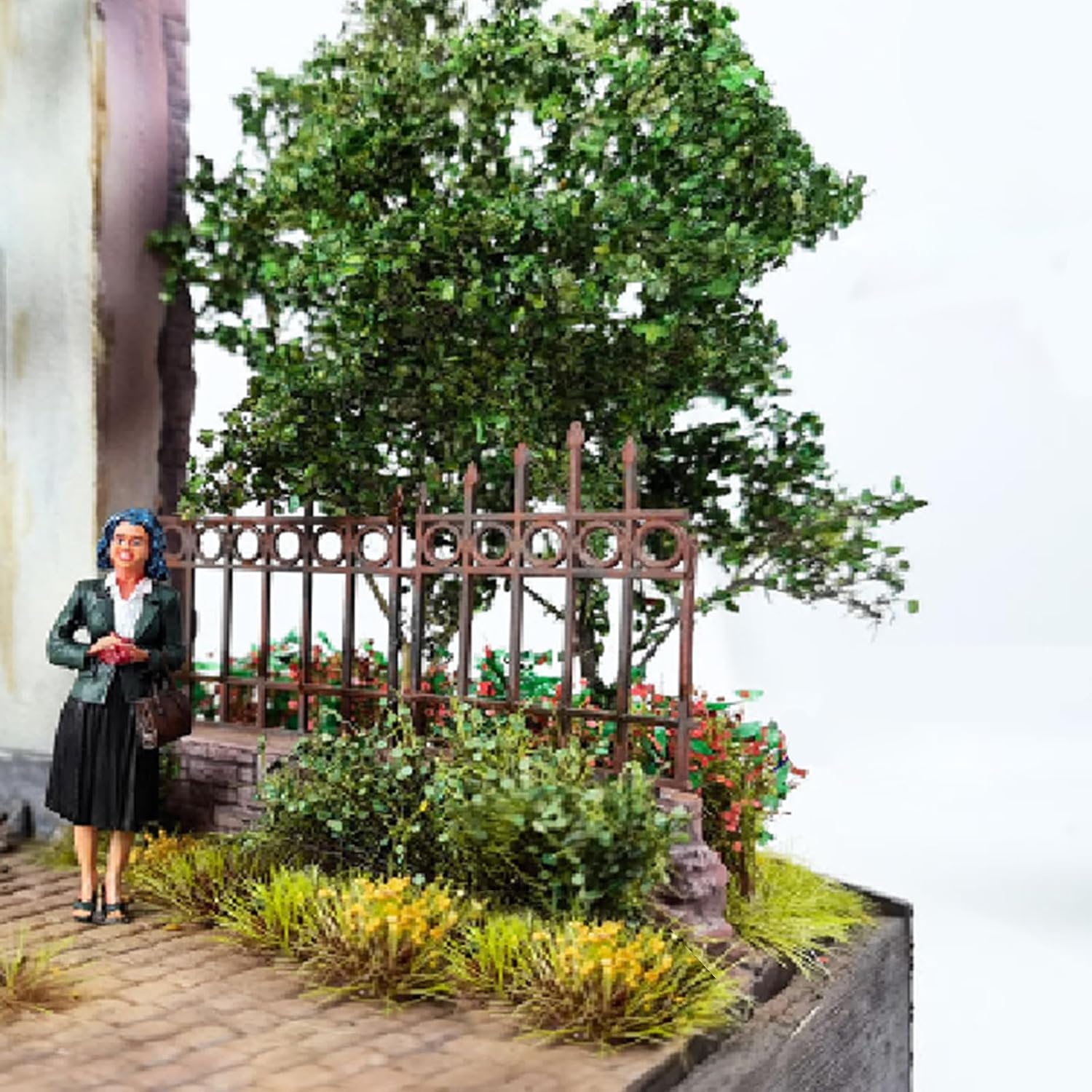 Pack of 5 Scenics Leaves Base Miniature Leave Realistic Miniature Leaves Simulation Leaves for DIY Model Railway Fairy Garden Diorama Scenery Landscape Layout - Image 6