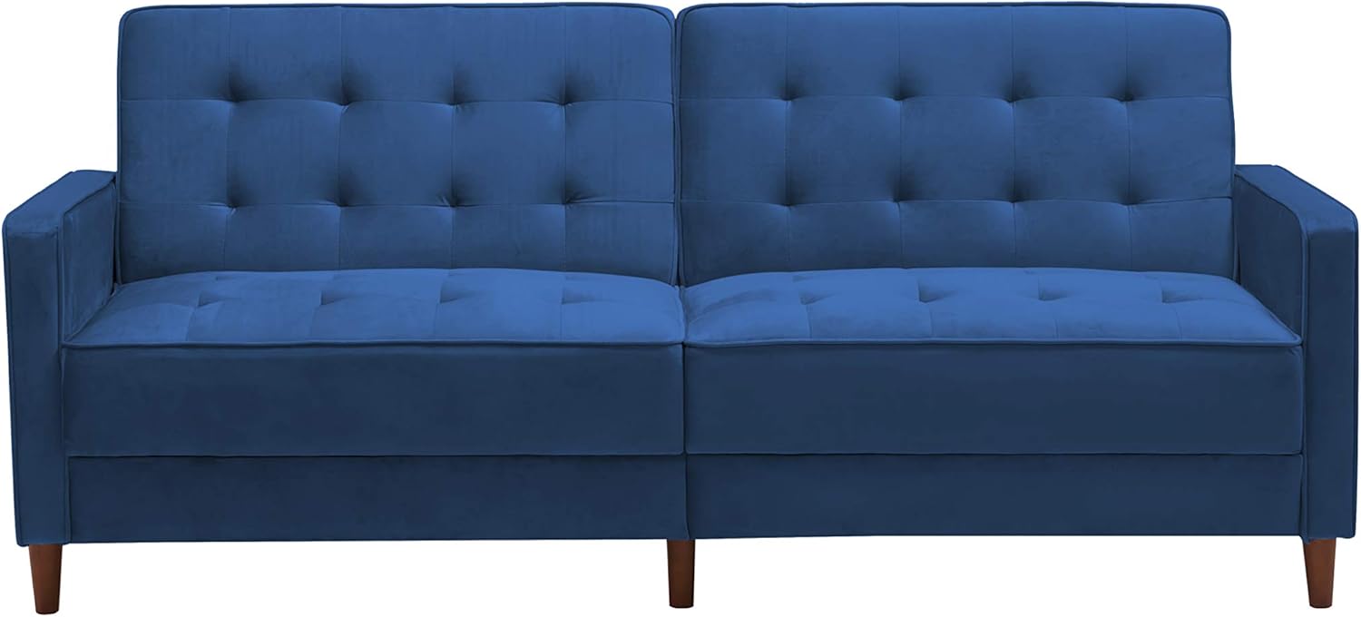 Modern decor loveseats sofa with futon sofa bed for living room, comfy Velvet fabric