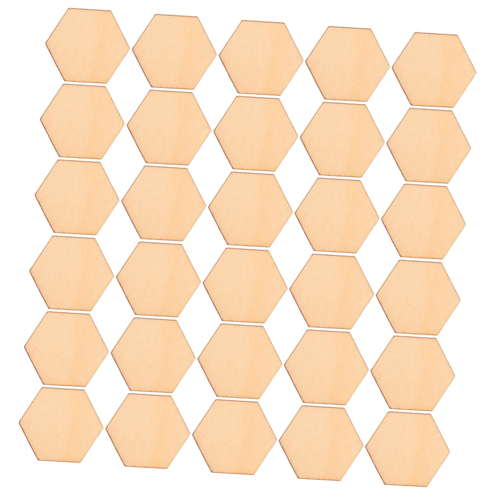 Decorazioni in Legno Esagonali 20mm, 100 Pezzi, per Lavoretti DIY | Pezzi di Legno per Lavoretti Natalizi, per Matrimonio e Feste, Ornamenti Fai da Te per Decorazioni