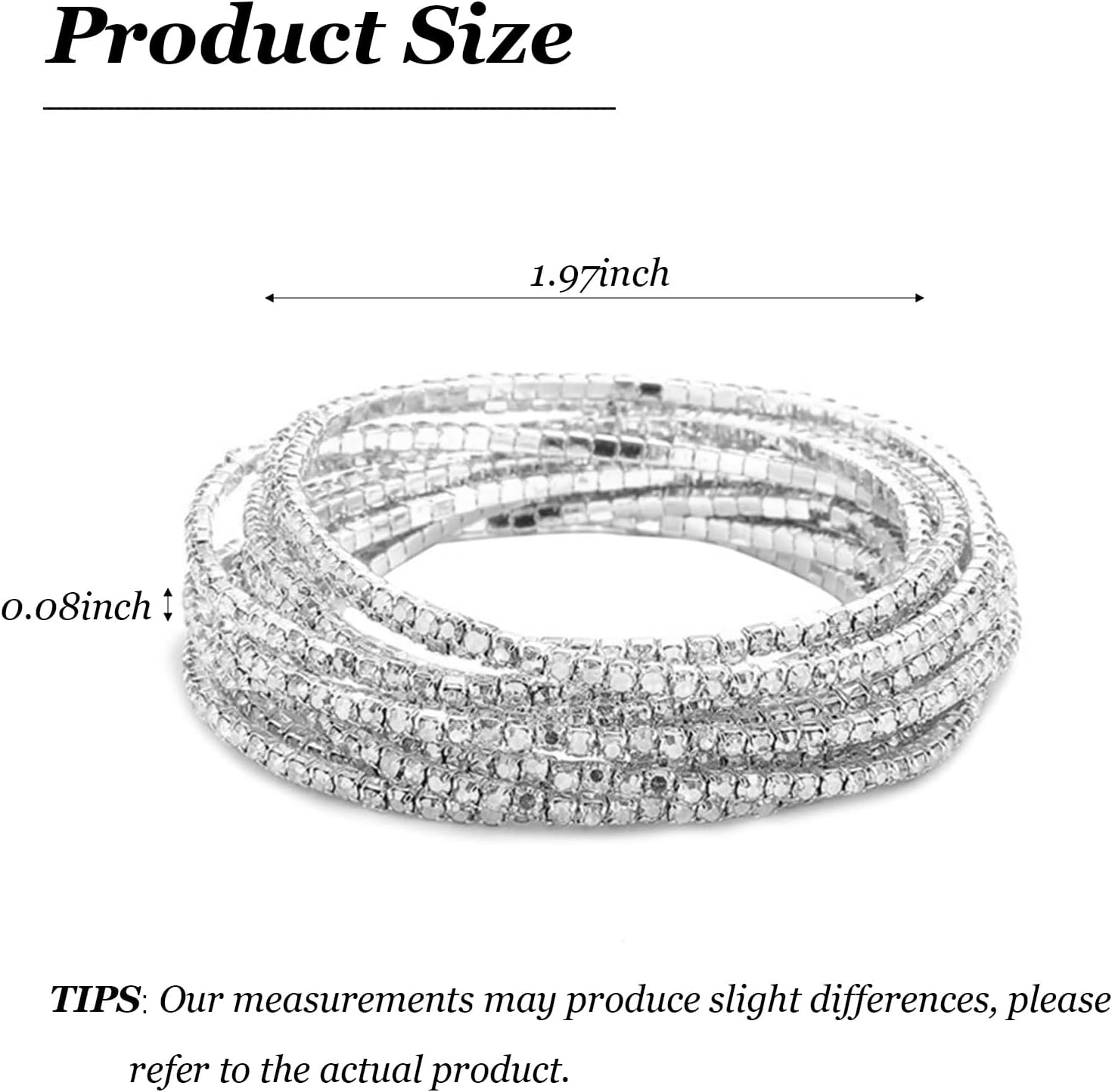 Long tiantian Rhinestone Bracelet Colorful Stretch Tennis Bracelets Set for Women Wedding Guest Jewelry Black Pink Blue Green Red Rhinestone Dress Accessories