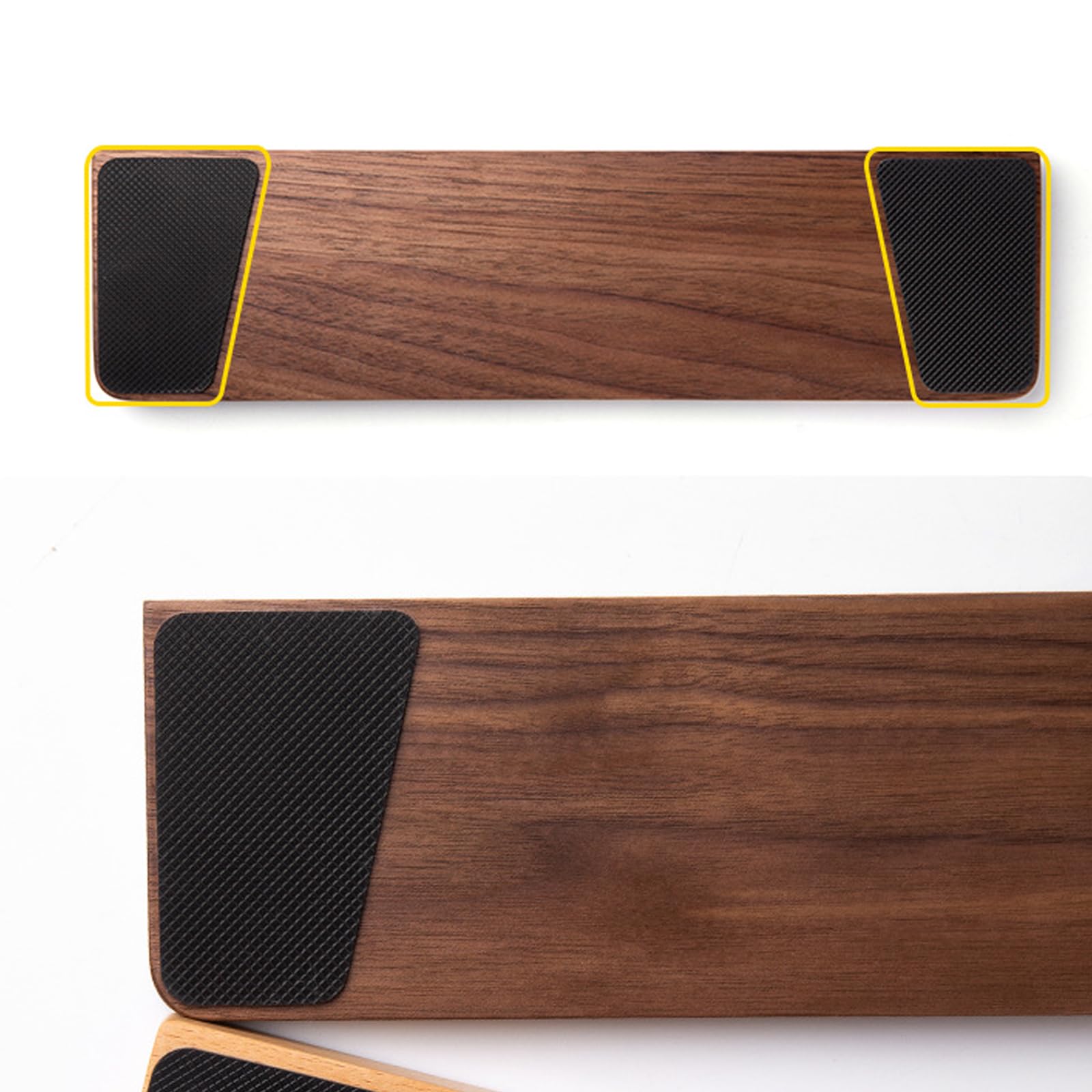 Juego de reposamuñecas de madera natural para teclado y palmas de mano para oficinas y uso doméstico