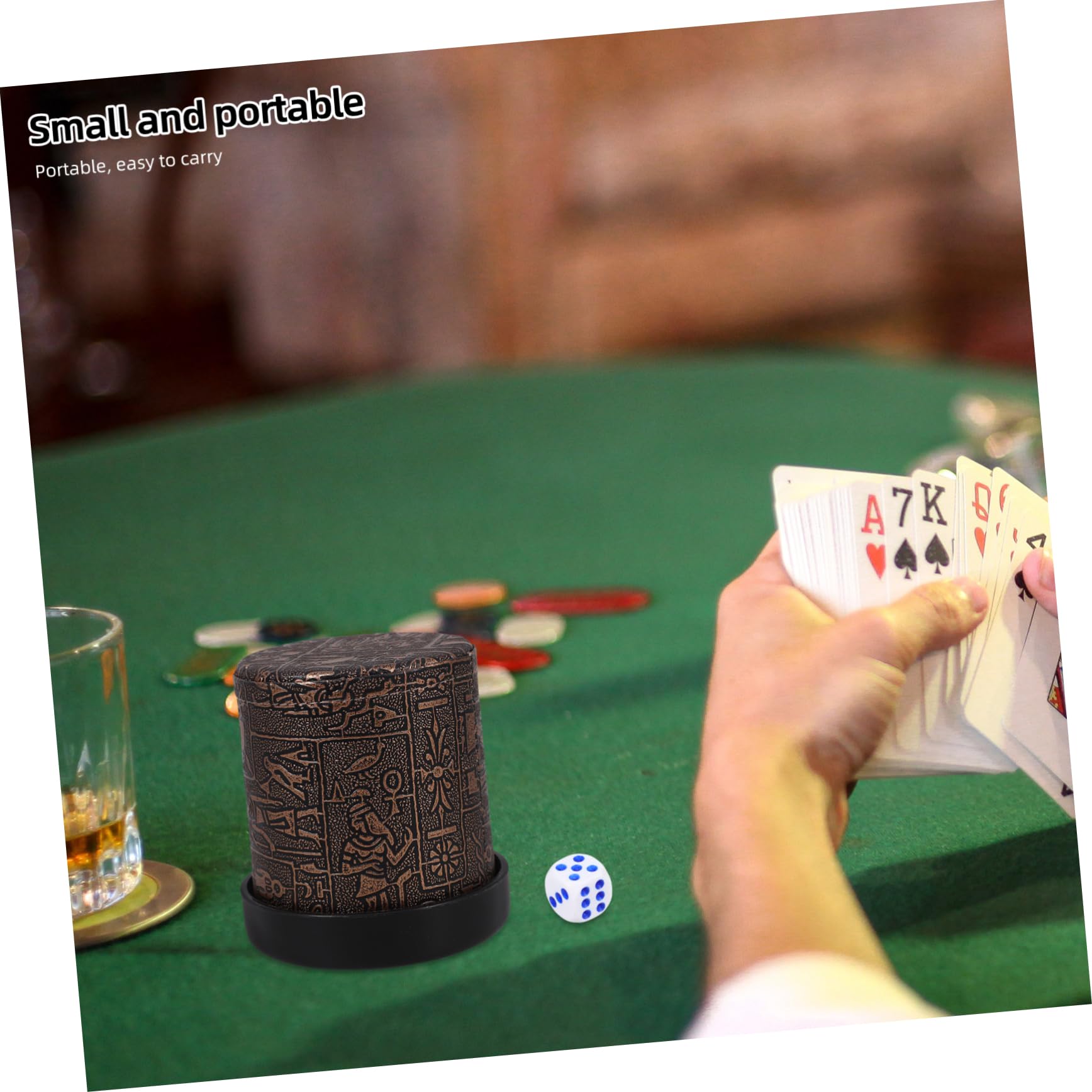 HEMOTON 5 Sets Würfelbecher Würfel Rollbecher Stapelbecher Lautloser Becher Mit n Ktv Shaker Becher Spielzubehör