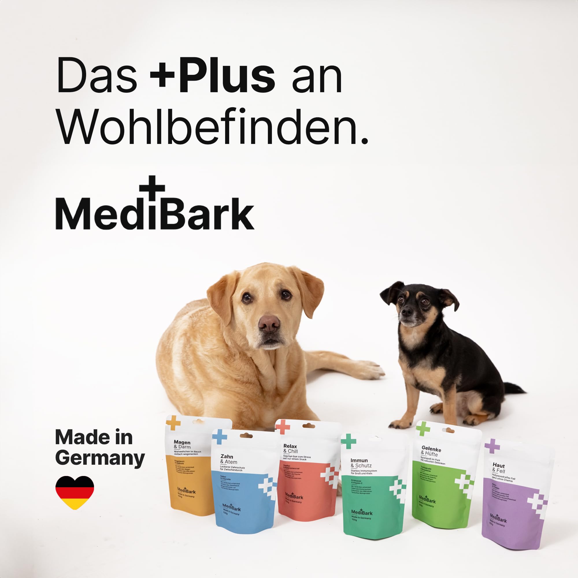 MediBark Magen & Darm - Hundeleckerli mit Ulmendrinde & Engelwurz - gegen Übelkeit & Durchfall - für Gras- & Kotfresser - unterstützt Verdauung & Darmflora - Glutenfrei & Zuckerfrei - 450 Stück