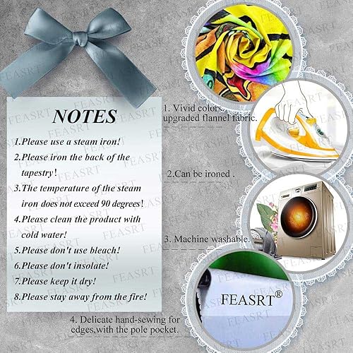 Miniatura 8 de FEASRT Tapiz de lectura, libros coloridos que leen es una aventura que nunca termina, decoración artística para colgar en la pared, 40 x 60