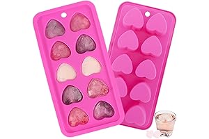 Heart Shaped Ice Cube Trays - Pink