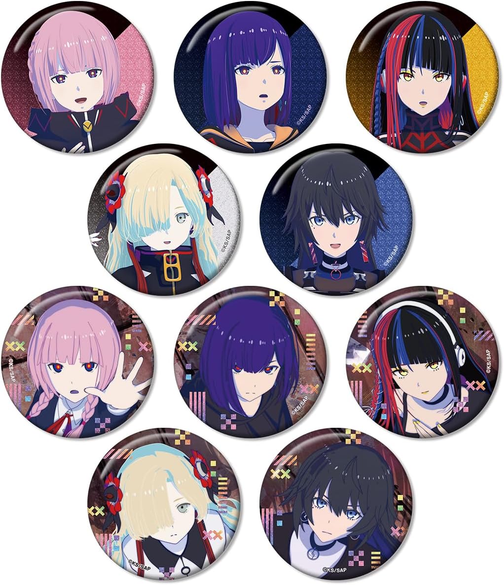 TV anime "Kamsubaki City Construction" Trading Glitter Tin Badges Box of 10