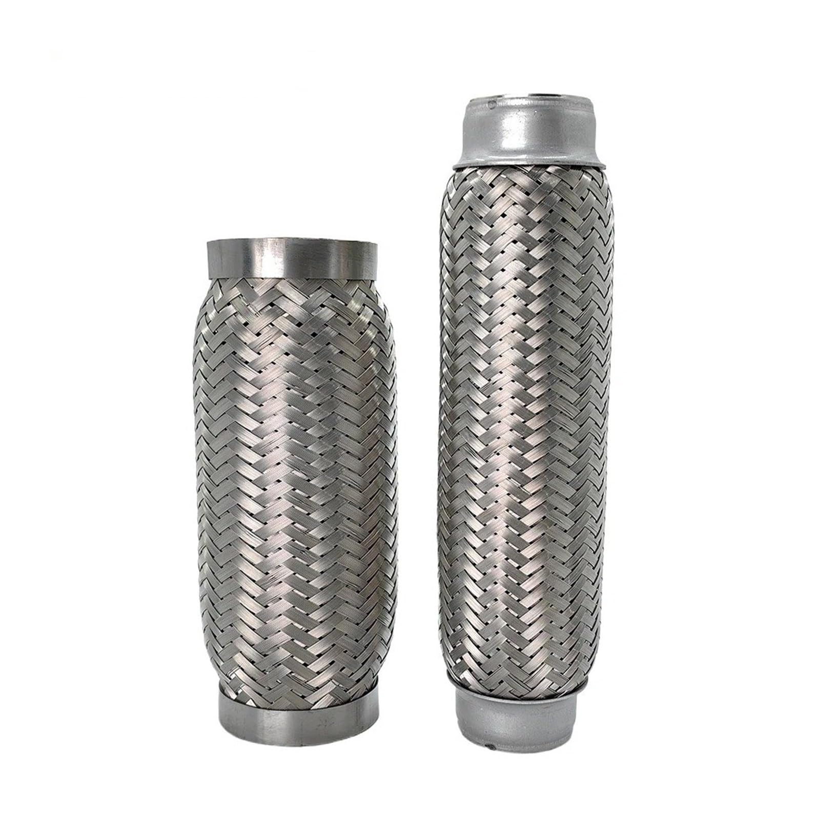 Tubo De Escape Flexible Universal De Acero Inoxidable 45mm Y 64mm Con Fuelle Trenzado Para Coche