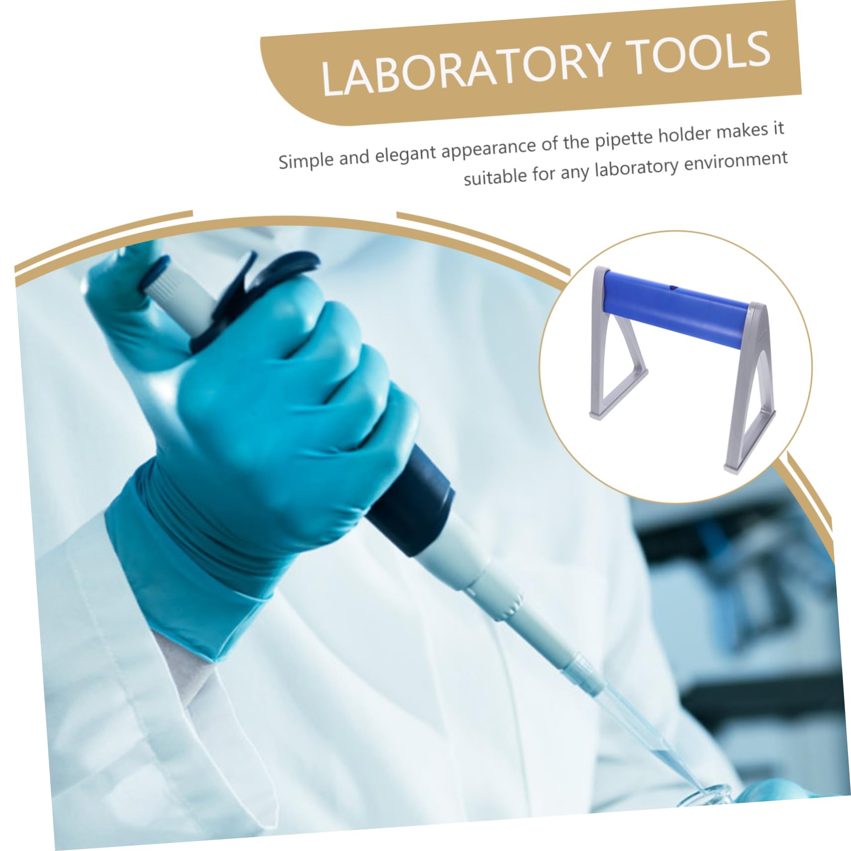 OSOLADY 4pcs Sampling Pipette Storage Rack Lab Pipette Holder Portable Linear Rack Organized Workspace