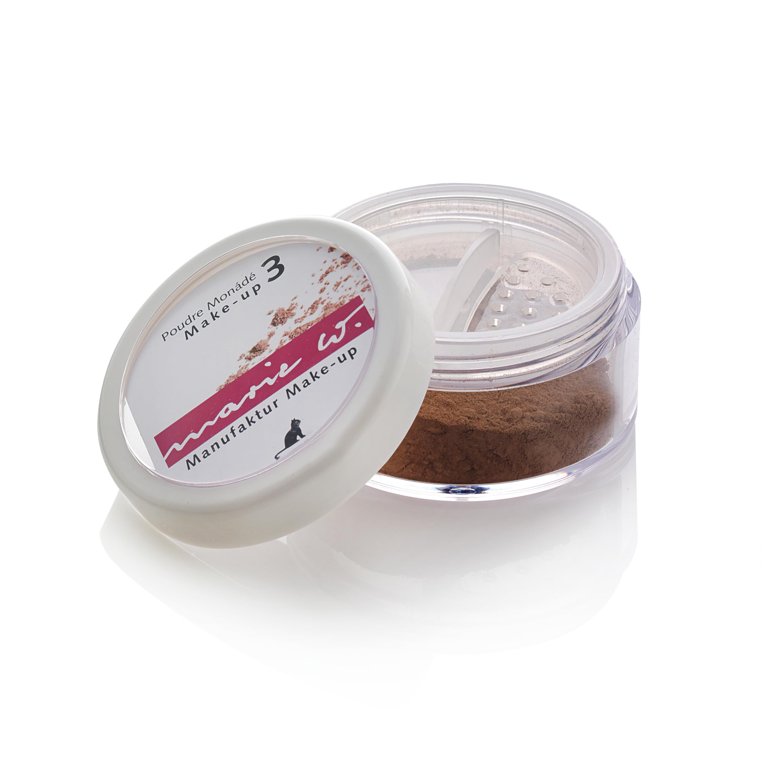 marie w. - Make Up Puder Nr. 3, ergiebiges Puder-Make-up für den mittleren Teint - vegane Naturkosmetik - 5 g