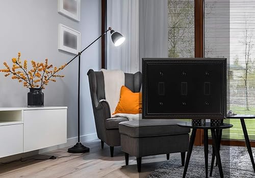 Miniatura 5 de Sunken Pearls - placa decorativa de pared, placa decorativa de pared, tapa de salida de la placa del interruptor, aleación de zinc sólida y duradera