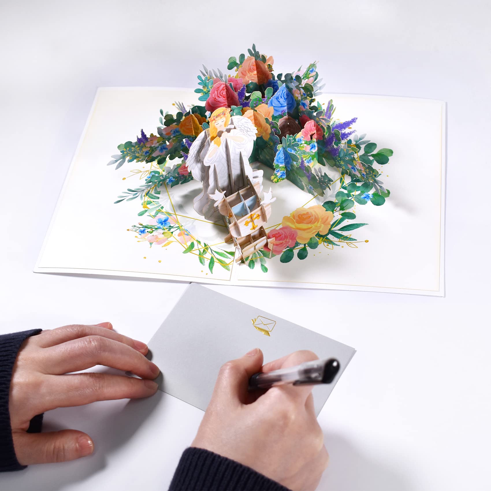 Sfeervolle Kerstkaart Kerstman Met Rendieren In Maneschijn