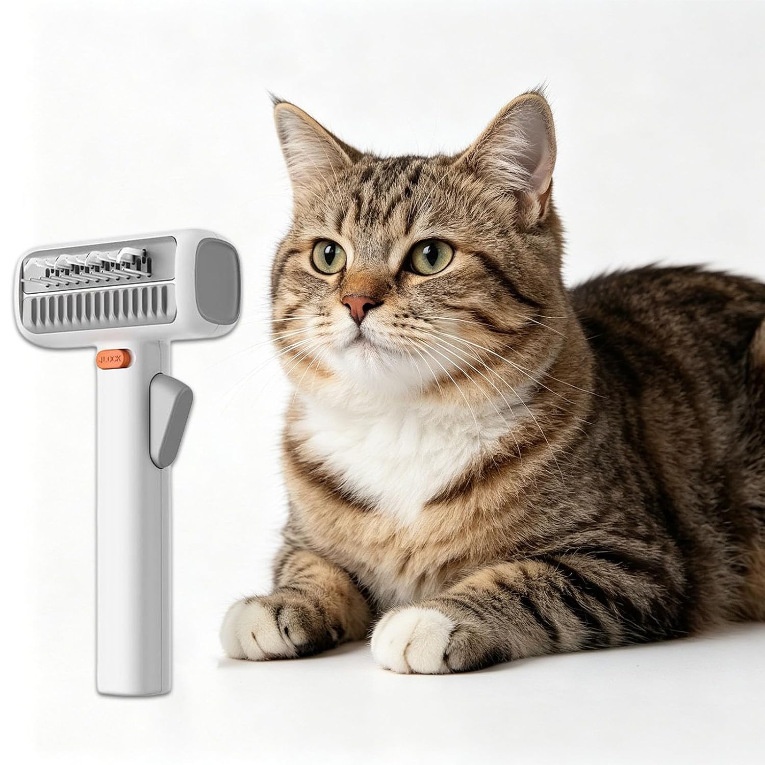 Efficient 2 in 1 and Dog Removes Knots and Loose Hair Ideal for Long and Short Haired Pets Domestic Pet Rudiments