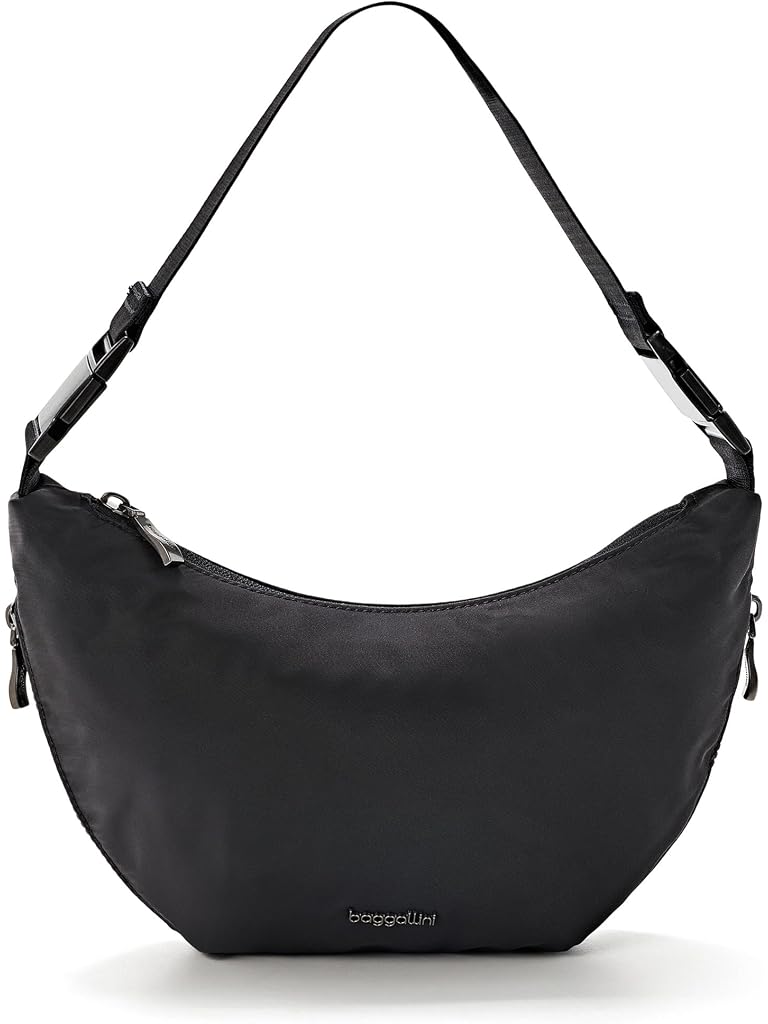 Black Baggallini Small Crescent Convertible Hobo