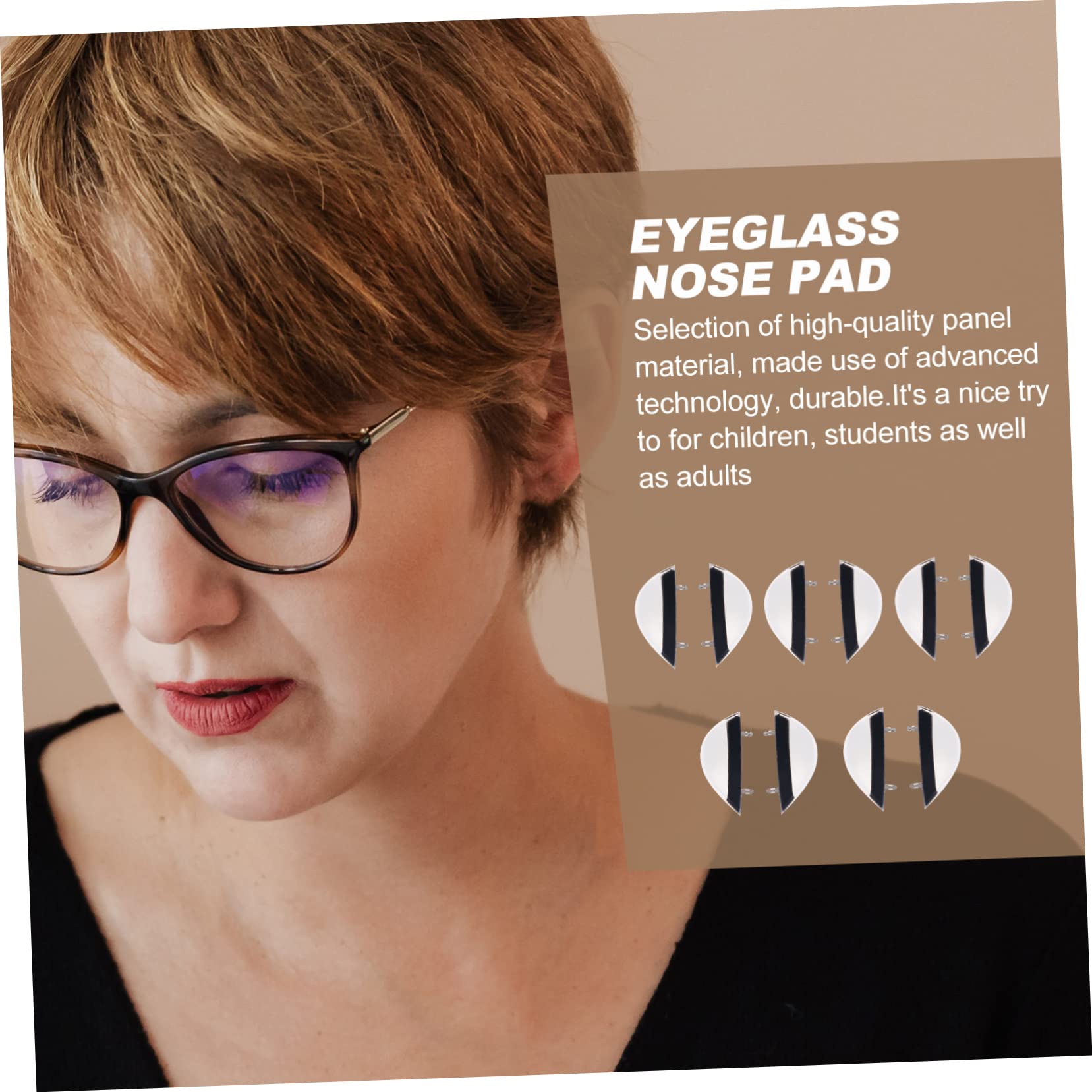 FOMIYES 3 Set Naselli Per Occhiali Inserti Naso Naselli Antiscivolo Nasello Per Occhiali Naselli Creativi Accessorio Per Occhiali Naselli Semplici Gel Di Silice Bianca 10 Paia*3