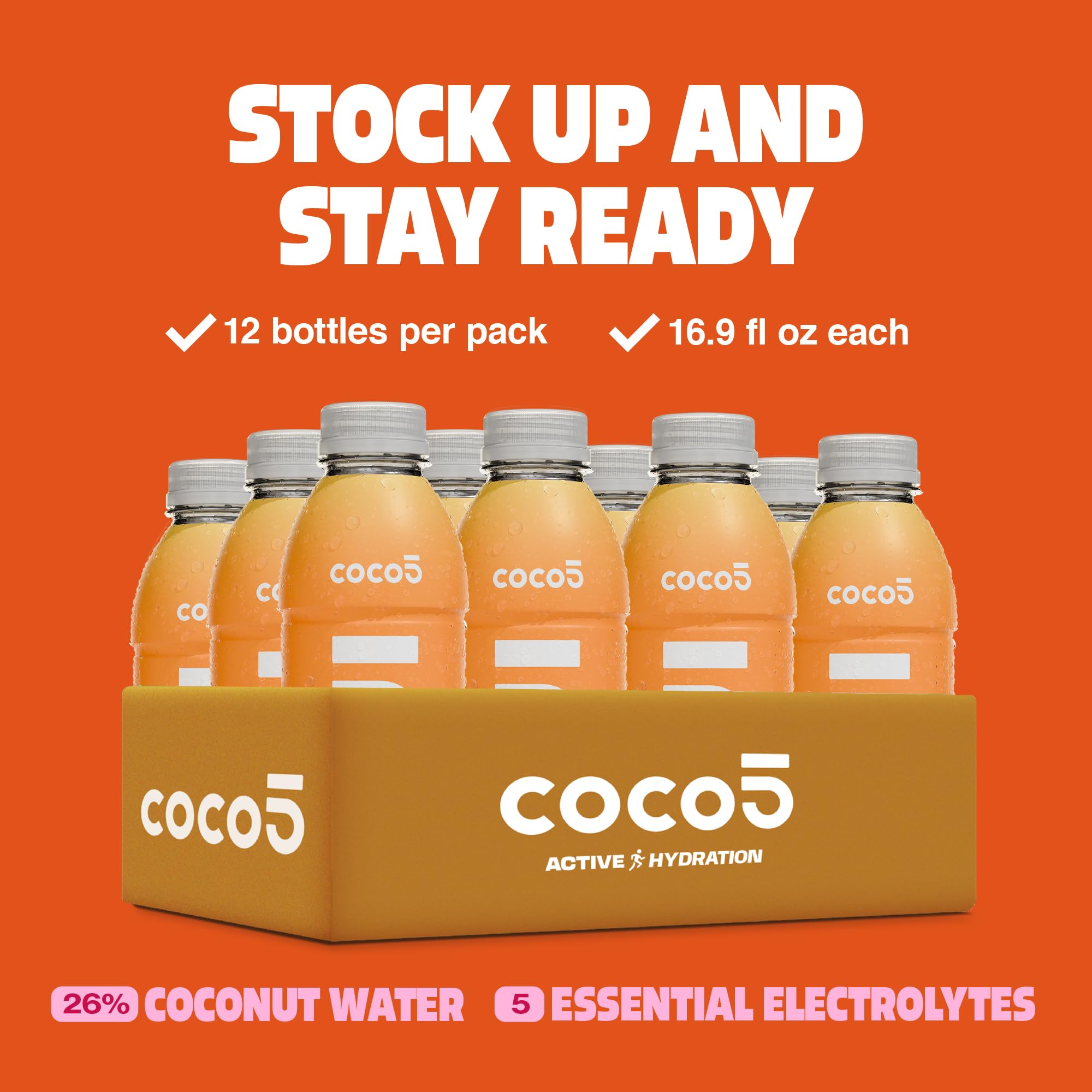 Amazon.com : COCO5 Orange Coconut Water (12 Pack) — Natural