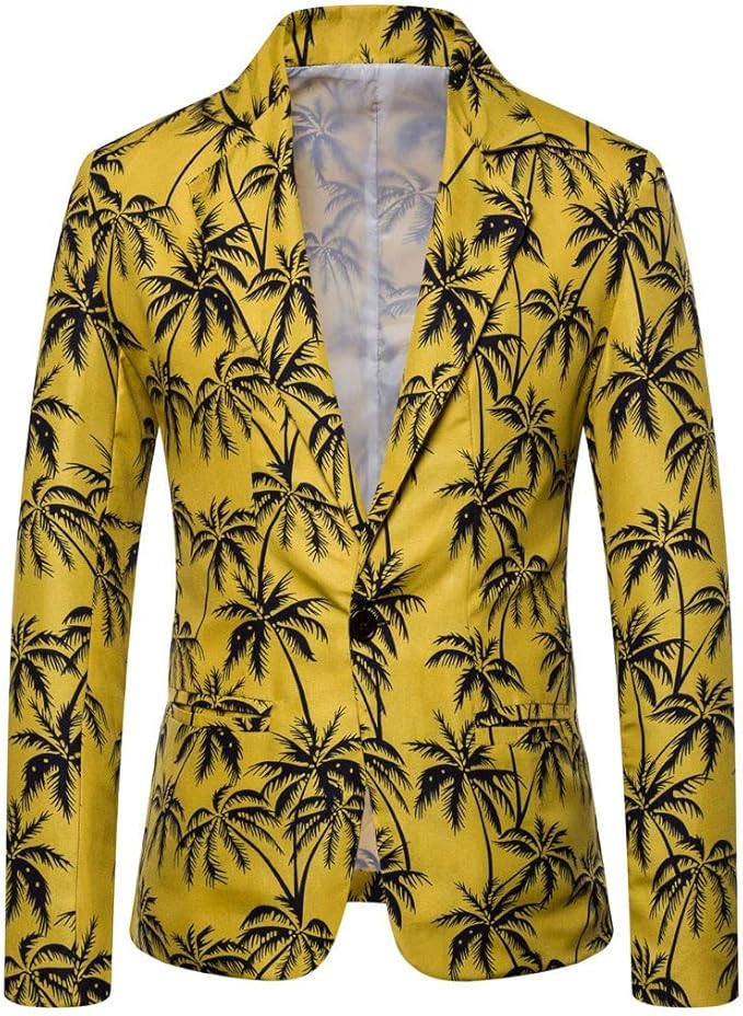 KONG JIMFAN Herren Tank Top Mit Palmenmotiv - Muskelshirt Sport Top ärmellos