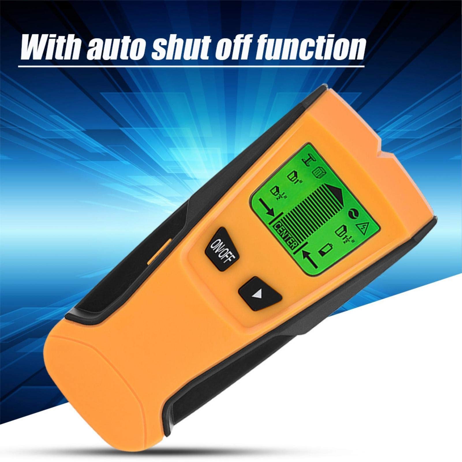 Detector de Vigas con Sensor de Pared, 3 en 1 Live Wire Detector Stud Wood Wall Center Scanner Kit de Herramientas de Metal con Pantalla LCD para Madera AC Wire Metal Studs